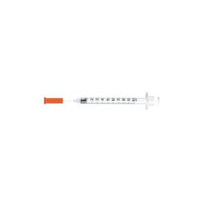 RAYS INSU-LIGHT Insulin syringe 1 ml, thermo welded needle, 29g